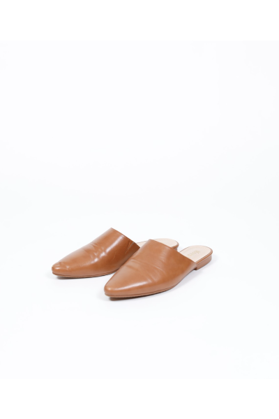 May Pie Brown Women's Leather Flats